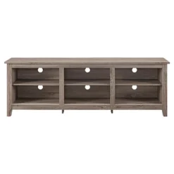 Transitional 6 Cubby Wood Open Storage Wood TV Stand For TVs Up To 80"- Saracina Home -Cheap Furniture Store GUEST 8dce3bb7 2788 4970 a5b6 b99a90dd62ca