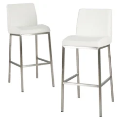30" Vasos Bonded Leather Barstool Set 2ct - Christopher Knight Home -Cheap Furniture Store GUEST 8e33dab8 471c 4dbc 87e7 e90d14d45927