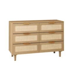 43.31" 6-Drawer Rattan Dresser For Living Room And Bedroom - ModernLuxe -Cheap Furniture Store GUEST 938af7fc 3b13 4c05 8770 7e2c44b32b1c