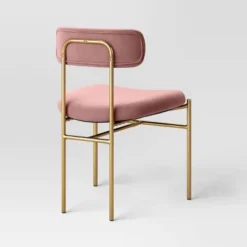 Orion Luxe Dining Chair With Brass Legs Blush Velvet - Threshold™ -Cheap Furniture Store GUEST 95e896b0 31de 452f 9f0c 7e8bf7ba7238