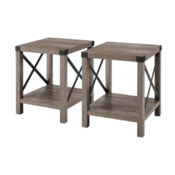 Set Of 2 Sophie Rustic Farmhouse X Frame Side Tables - Saracina Home -Cheap Furniture Store GUEST 960bef5e 3c5c 4d02 b13f f506cb00d421
