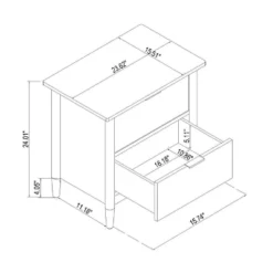 2-Drawer Wood Nightstand - Hearth & Hand™ With Magnolia -Cheap Furniture Store GUEST 971ccb20 a9d4 45f7 ad1f 49bb4a97cfa2