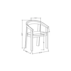 Terra Solid Wood Curved Back Dining Chair - Threshold™ Designed With Studio McGee -Cheap Furniture Store GUEST a386c950 6b68 47a0 8004 10af9f6b52b5