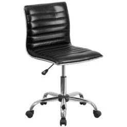 Emma And Oliver Low Back Designer Armless Ribbed Swivel Task Office Chair -Cheap Furniture Store GUEST a5fdbc2a a8ee 465c 8b7c a1b4987714d6