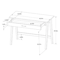 Paulo Wood Writing Desk With Drawer - Threshold™ -Cheap Furniture Store GUEST aa67f76e 579f 471c 9f59 5e52d395965b