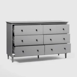 Stiva Classic Mid-Century Modern Horizontal 6 Drawer Dresser - Saracina Home -Cheap Furniture Store GUEST ab27ae63 eb40 4a84 a28a ef6f50069d2d