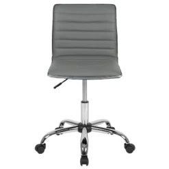 Emma And Oliver Low Back Designer Armless Ribbed Swivel Task Office Chair -Cheap Furniture Store GUEST ada3f00d 86a8 45e5 b0c1 595d07cffbdb
