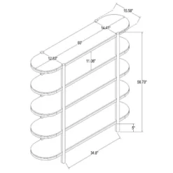 57" Portola Hills 5 Shelf Horizontal Bookcase - Threshold™ Designed With Studio McGee -Cheap Furniture Store GUEST b0ffd2cc a3d5 4cfa 8018 6df7d8fb0ee4