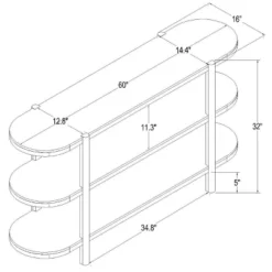 32" Portola Hills 3 Shelf Horizontal Bookcase - Threshold™ Designed With Studio McGee -Cheap Furniture Store GUEST b29322d3 efb6 44c0 a459 930a88eaa026
