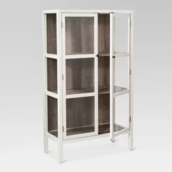 56.2" Hadley Library Cabinet With Glass Shell White - Threshold™ -Cheap Furniture Store GUEST b3be3e09 a22b 4dd7 963c b3cc3e349a54