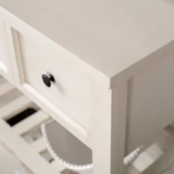 48" Farmhouse Solid Wood 2 Drawer Buffet White - Saracina Home -Cheap Furniture Store GUEST b5853194 2753 4ee0 a18a 2cc770d50078