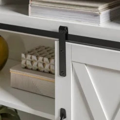 Transitional Sliding Barndoor Highboy TV Stand For TVs Up To 58" - Saracina Home -Cheap Furniture Store GUEST b5a3e537 90f4 4e58 a208 0c36538d1d04