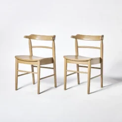 2pk Kaysville Curved Back Wood Dining Chair - Threshold™ Designed With Studio McGee -Cheap Furniture Store GUEST b8859535 25d6 44f9 9ed4 882e7bed9037