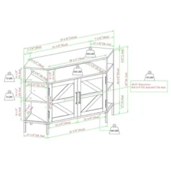 Atticus Modern Farmhouse 2 Door Corner TV Stand For TVs Up To 55" Rustic Oak - Saracina Home -Cheap Furniture Store GUEST be7fd8ed 5976 4d60 b751 9a39a330340e