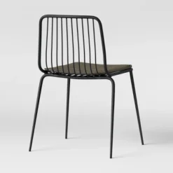 Set Of 2 Sodra Rounded Seat Wire Dining Chair Black - Threshold™ -Cheap Furniture Store GUEST beee2ef8 8c06 41f9 85cc 368726c46ac7