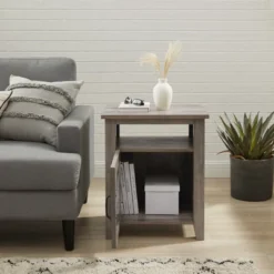 Transitional Classic Windowpane Storage Side Table - Saracina Home -Cheap Furniture Store GUEST cbb37e54 c745 4571 a7b5 4aeb205775c7