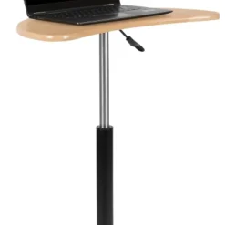 Emma And Oliver Sit To Stand Mobile Laptop Computer Desk - Portable Rolling Standing Desk -Cheap Furniture Store GUEST cda985ec f7c8 46f9 911a cb46266586b8