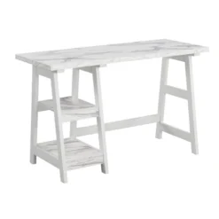 Designs2Go Trestle Desk With Shelves - Breighton Home -Cheap Furniture Store GUEST d501b696 da52 4e76 855b fce373e8d2ae