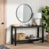 Console Table With Woven Rattan Shelf Black - Threshold™ Designed With Studio McGee -Cheap Furniture Store GUEST d5ca4c7c 21dc 4418 b881 7ad5a979e147