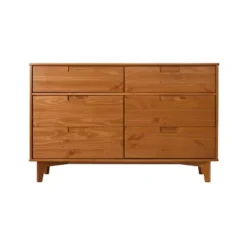Mid-Century Modern Groove Wood 6 Drawer Dresser - Saracina Home -Cheap Furniture Store GUEST df73fcb6 1e74 4709 ae75 c24412f90be1