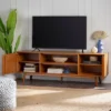 Solid Wood Mid-Century Modern TV Stand For TVs Up To 80" - Saracina Home -Cheap Furniture Store GUEST e6cc470b 2738 4deb 9774 bf0bc3760f1c
