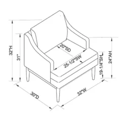 Howell Upholstered Accent Chair With Wood Base - Threshold™ Designed With Studio McGee -Cheap Furniture Store GUEST eaa765f5 26c5 4ecb 8f54 dd96378e2465