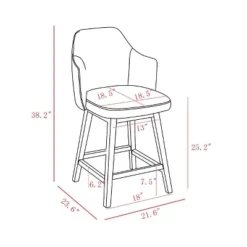 Kinston Swivel Curved Back Upholstered Counter Height Barstool - Threshold™ -Cheap Furniture Store GUEST f6337fc0 e348 447d 9f0e eeca9263a691