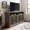 Transitional 4 Door Windowpane TV Stand For TVs Up To 65" - Saracina Home -Cheap Furniture Store GUEST f65e182b 32d5 42aa 9fc8 2e5b84107c24